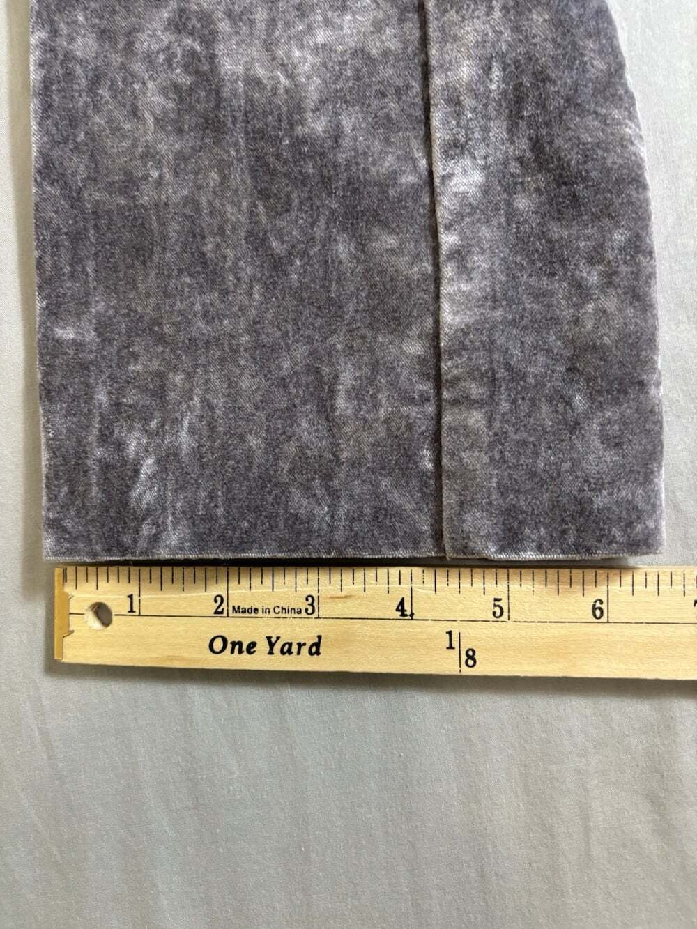 THE ESSENTIAL Anthropologie Gray velvet Velour pants Women's Size Zero 0 - Picture 3 of 7